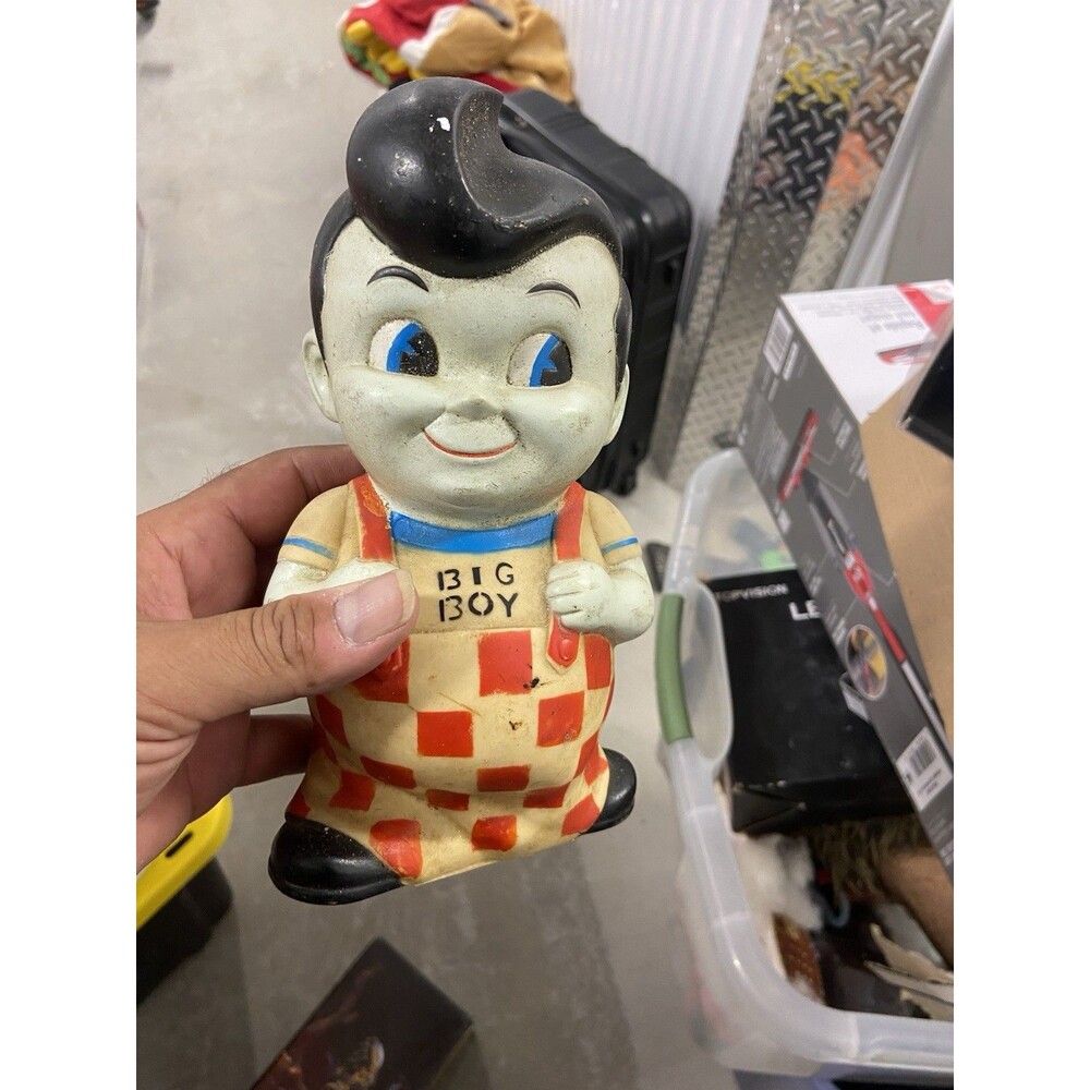 1973 Vintage Bob's Big Boy Vinyl Piggy Bank 9" Figure Tou Piggy Bank Decoration